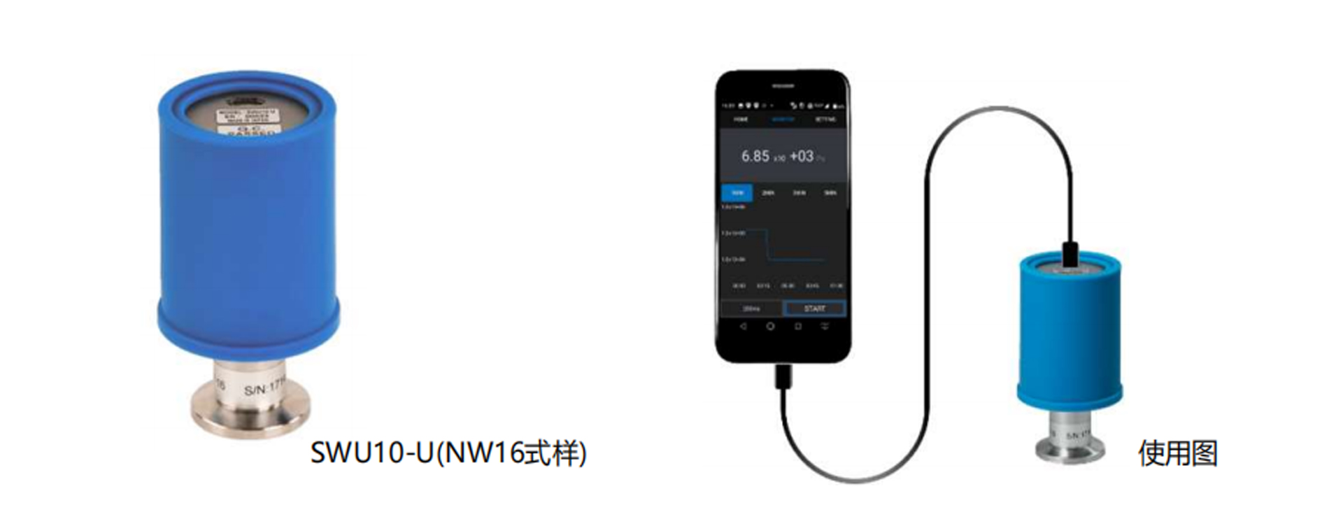 智能手机对应皮拉尼真空计 _WU10-U